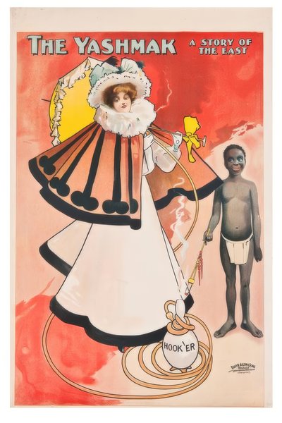 "Yashmak, en historie om østen" / J. Hassall / Plakat, 1897 af John Hassall