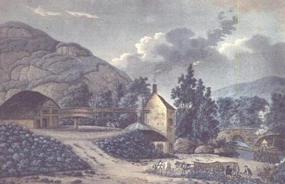 Coal Works - en udsigt nær Neath i Glamorganshire, South Wales af John Hassell