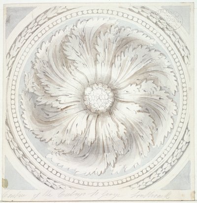 Surround fra loftet på St George the Martyr, Southwark, London, 1831 af John Hassell