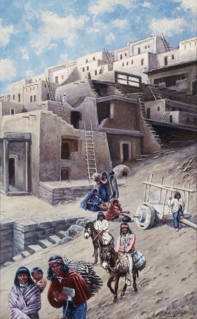 Pueblo Village, 1900 af John Hauser