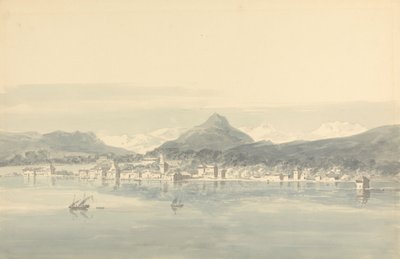En by ved Genevesøen af John Henderson