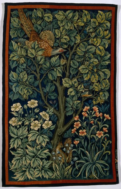Cock Pheasant, made by Morris & Co. 1916dani af John Henry Dearle