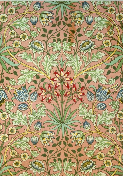 Hyacinth tapet, designet for Morris and Company af John Henry Dearle