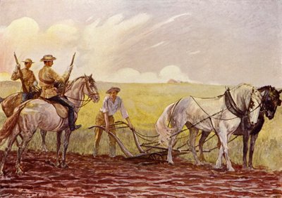 Canadisk bjerget politi (farve litho) af John Henry Frederick (after) Bacon