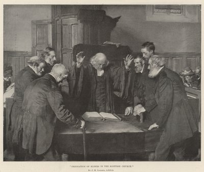 Ordination af ældste i den skotske kirke af John Henry Lorimer