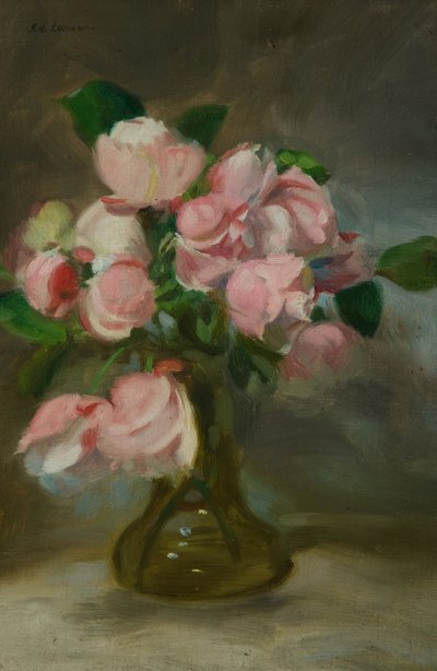Stilleben med en vase med blomster af John Henry Lorimer