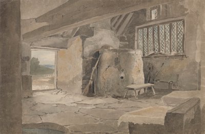Undersøgelse af et sommerhusinteriør af John Henry Mole