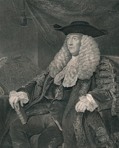 Charles Pratt, første jarl Camden, begyndelsen af midten af det 19. århundrede. af John Henry Robinson