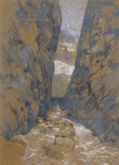 En bjergkløft af John Henry Twachtman