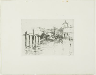 Havnen i Newport af John Henry Twachtman