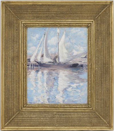 Tørringssejl, ca.1900 af John Henry Twachtman