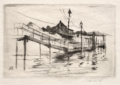 Gangbro, Bridgeport, Connecticut. af John Henry Twachtman