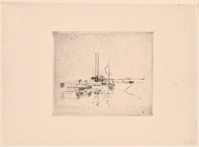 Fire både af John Henry Twachtman