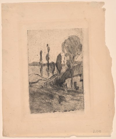 Fransk landskab af John Henry Twachtman