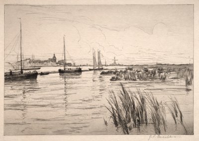 Holland Dykes af John Henry Twachtman