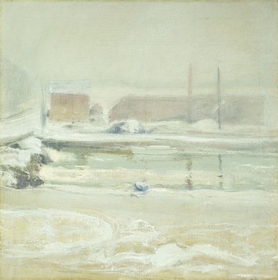 Flodscene ved Cos Cob, af John Henry Twachtman