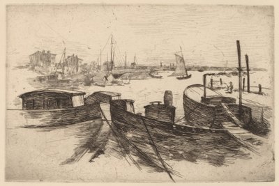 Havnen, Bridgeport af John Henry Twachtman