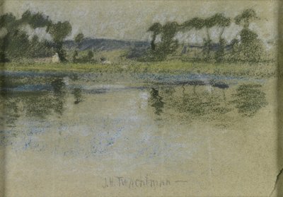 Træer over floden af John Henry Twachtman