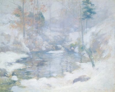 Vinterharmoni, ca. 18901900. af John Henry Twachtman