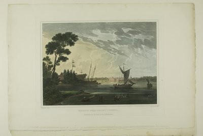 Norfolk; Fra Gosport, Virginia, plade fem af det andet antal maleriske udsigter over amerikansk sceneri af John Hill