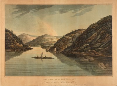 Udsigt nær Fort Montgomery (nr. 18, Hudson River portfolio) af John Hill
