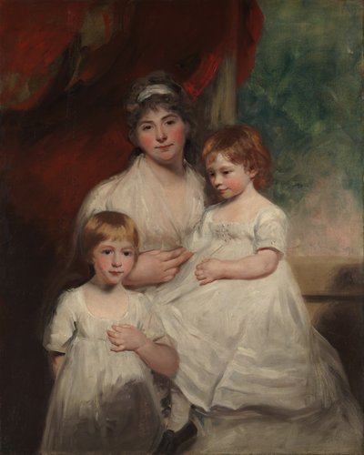 Mrs. John Garden Ann Garden, 1769-1842 og hendes børn..., 1796 eller 1797. af John Hoppner