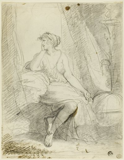 Siddende kvinde af John Hoppner