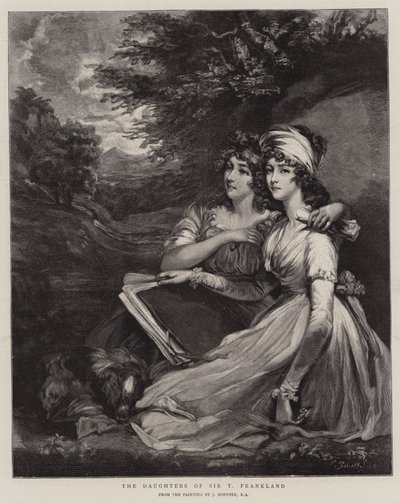 Sir T Franklands døtre af John Hoppner