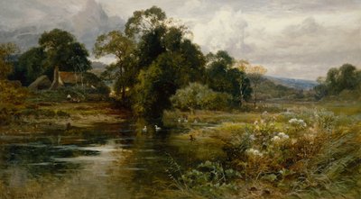 I nærheden af Dorking, Surrey (olie på lærred) af John Horace Hooper