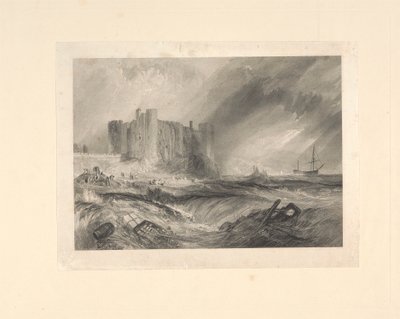 Laugharne Castle, Carmarthenshire af John Horsburgh