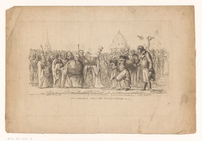 Catharina Paulowna van Rusland i Oxford, 1814 Oldenburg-optoget gennem Oxford. maj 1814 (titel på objekt) af John Hughes