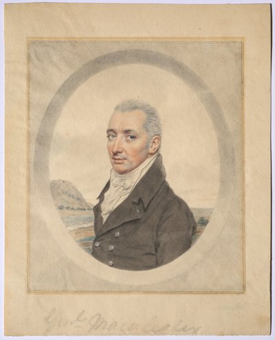 Portræt af general Keith MacAlister, ca. 1800-1810. af John I. smart