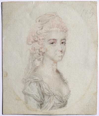 Portræt af en kvinde, ca. 1776. af John I. smart