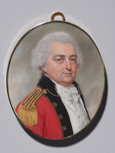 Portræt af en officer, ca. 1794. af John I. smart