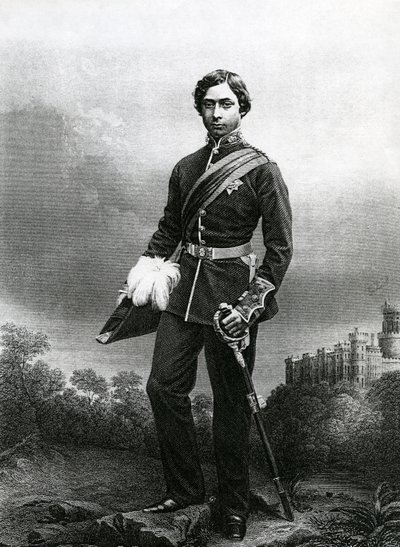 Albert Edward, Prince of Wales, graveret af D.J. Pund fra et fotografi, fra 