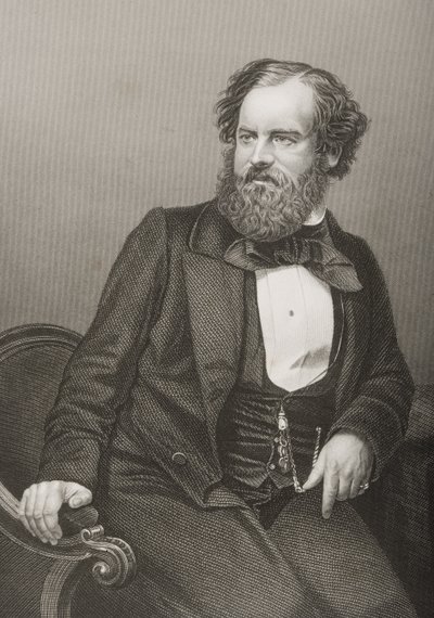Albert Smith (1816-60) graveret af D.J. Pund fra et fotografi, fra 