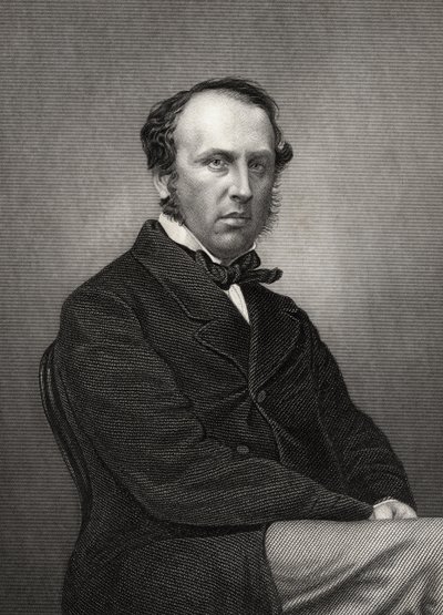 Charles John Canning, 1. Earl Canning, graveret af D.J. Pund fra et fotografi fra 