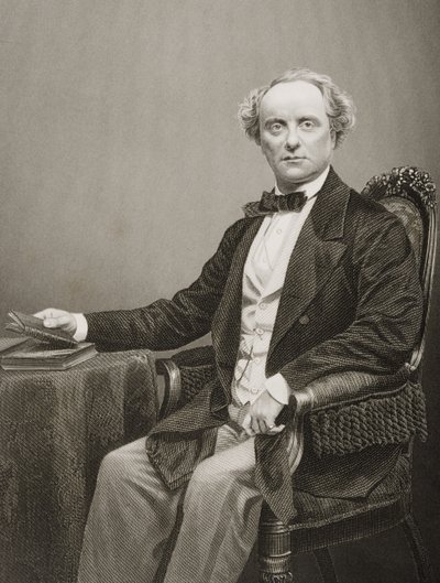 Charles John Kean (1811-68), graveret af D.J. Pund fra et fotografi, fra 