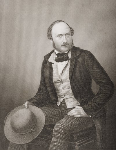 H.R.H. Prins Albert (1819-61) Prinsgemale af Storbritannien og Irland, graveret af D.J. Pund fra et fotografi, fra 