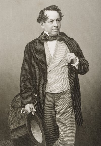 John Baldwin Buckstone (1802-79) graveret af D.J. Pund fra et fotografi, fra 