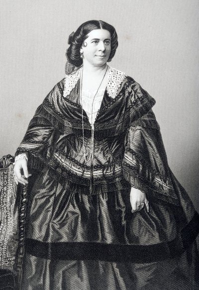 Madame Anna Bishop (1810-84) graveret af D.J. Pund fra et fotografi, fra 