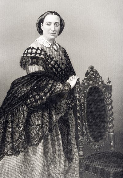 Madame Rosino Penco (1823-94) graveret af D.J. Pund fra et fotografi, fra 
