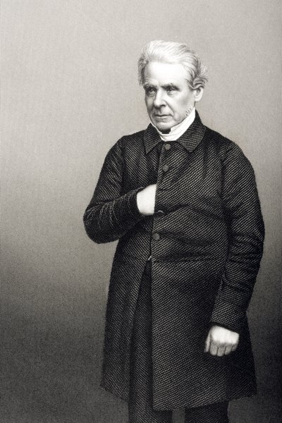 Pastor Thomas Dale (1797-1870) graveret af D.J. Pund fra et fotografi, fra 