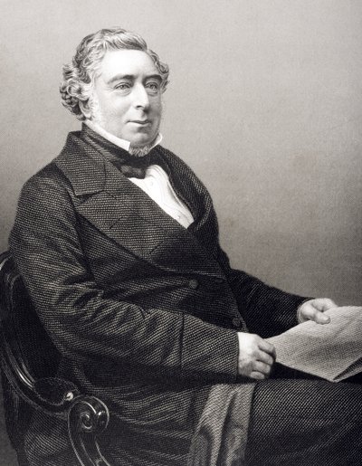 Robert Stephenson (1803-59) graveret af D.J. Pund fra et fotografi, fra 