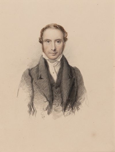 Portræt af Samuel Prout, ca. 1820 (wc på papir) af John Jackson