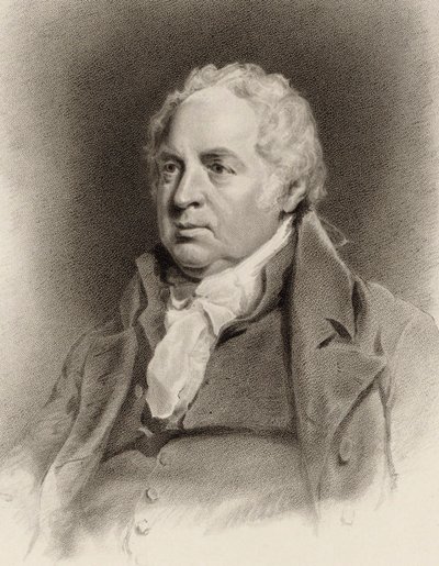 Portræt af violinisten og komponisten William Shield 1748-1829, 1822. af John Jackson