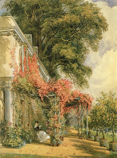 Havefronten af Mr. Robert Vernons hus i Twickenham af John James Chalon