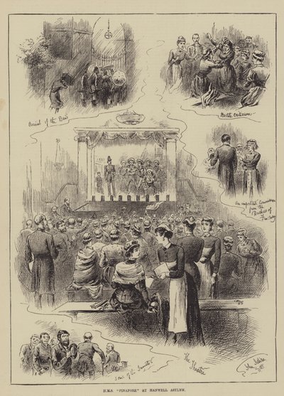 HMS Pinafore på Hanwell Asylum af John Jellicoe