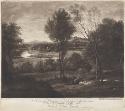 Udsigt til Petersham & Twickenham Meadows fra Richmond Hill af John Jones