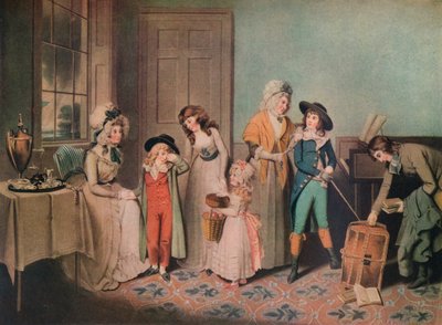 Sort mandag eller afgang til skole, 1790, 1919 af John Jones